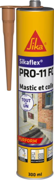 Mastic colle polyuréthane SIKAFLEX PRO 11 FC PurForm beige cartouche de 300 ml