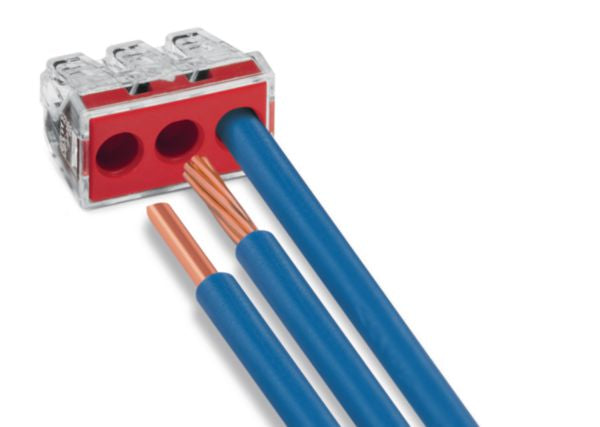 Terminals for rigid junction boxes ® section 2.5 to 6 mm² 3 wires box of 50 PCE