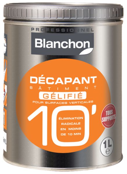 Décapant bâtiment 10' gélifié spécialement pour surfaces horizontales pot de 1 L