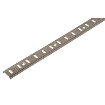 Nickel-plated steel screw-on rack with screws L. 2000 x W. 16 mm