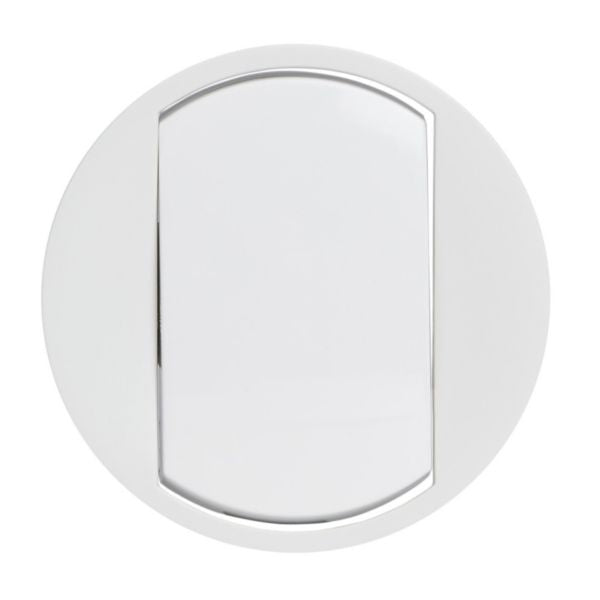 CELIANE large NF cover plate switch/two-way/soft push button white glossy finish 10 AX