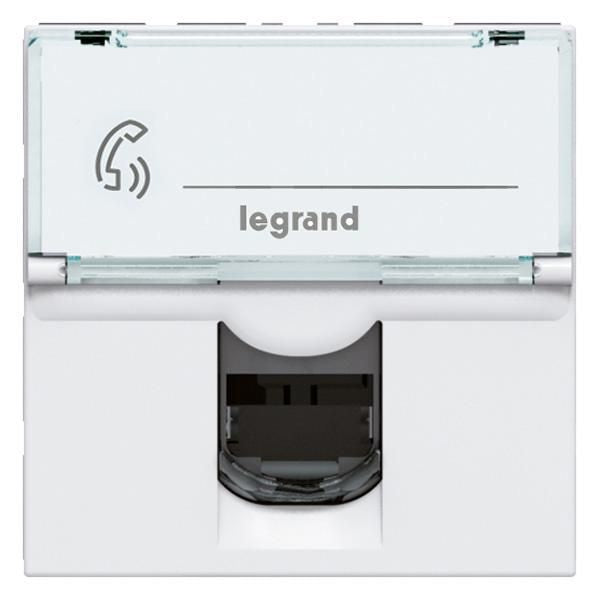 Dooitch - RJ45 MOSAIC® 2 category 5 FTP computer socket in smooth white ...