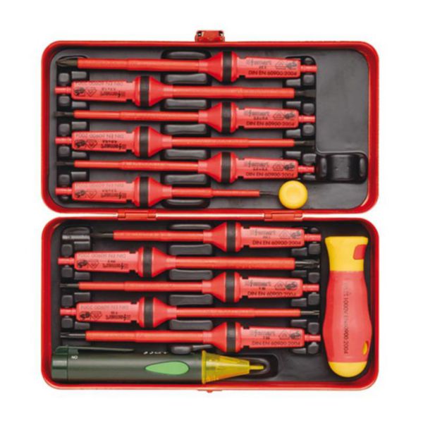 E-SMART BOX set 11 interchangeable blades + 1000 V voltage tester + 1 E-smart handle