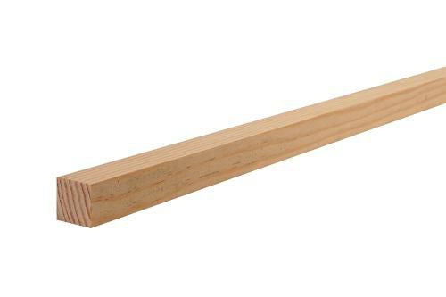 Knotless pine square, th. 24 x W. 24 x L. 2000 mm