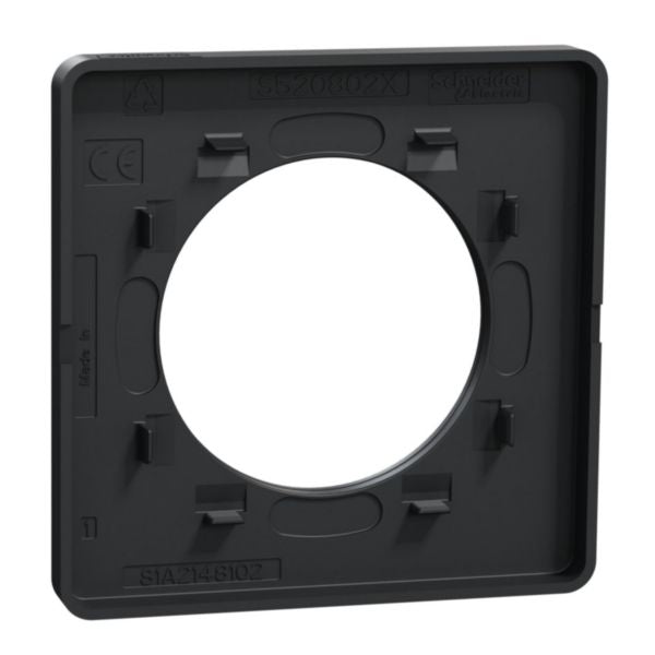 ODACE TOUCH PLAQUE ANTHRACITE 1 P