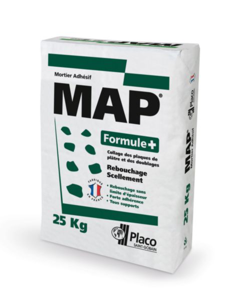 Mortier de collage en poudre NF MAP Formule + 25 kg