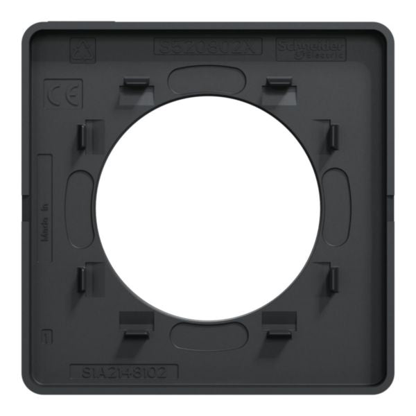 ODACE TOUCH PLAQUE ANTHRACITE 1 P