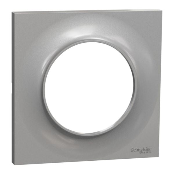 NF ODACE STYLE aluminum plate 1 post 10 mm depth recessed installation type