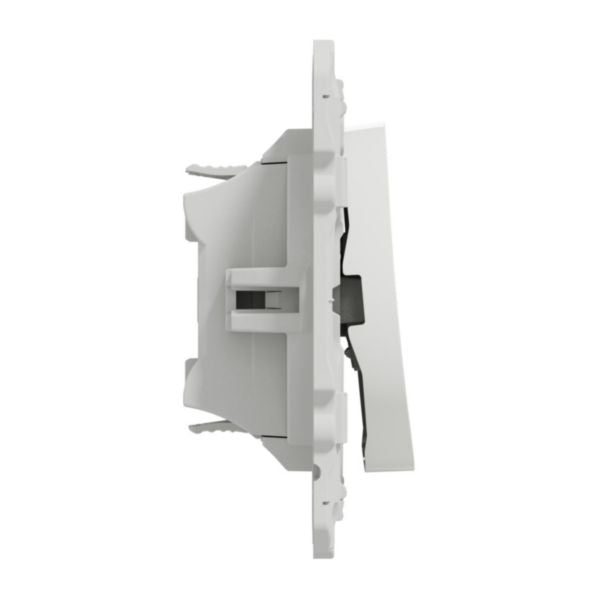 ODACE white 10 AX two-way switch depth 33.6 mm screw-on