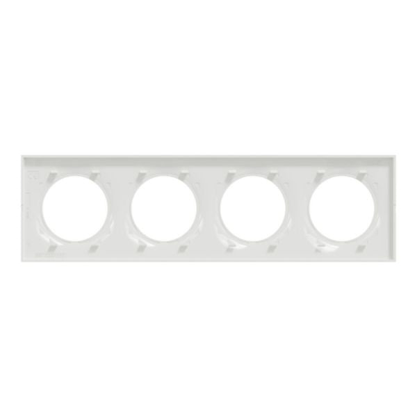 ODACE STYLISH WHITE PLATE 4 POSTS