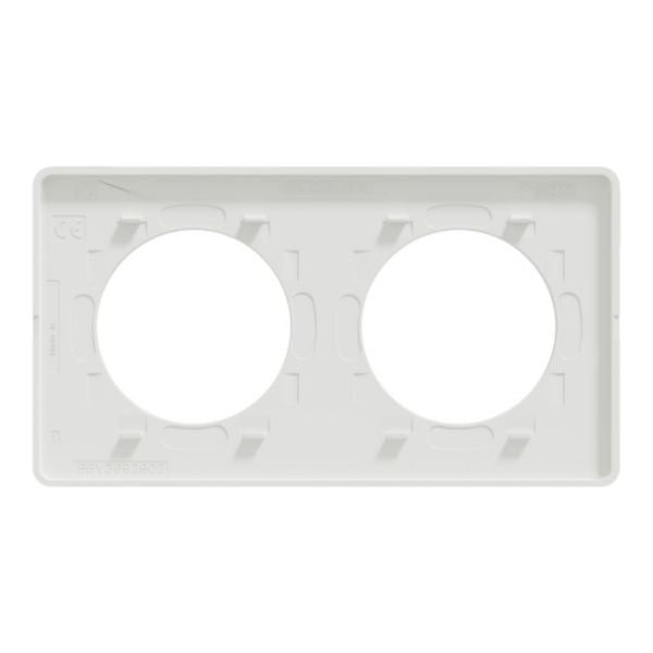 NF ODACE TOUCH white plate 2 horizontal or vertical positions l. 156 x depth 10 mm