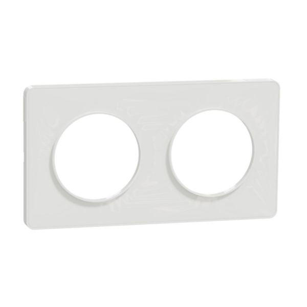 NF ODACE TOUCH white plate 2 horizontal or vertical positions l. 156 x depth 10 mm