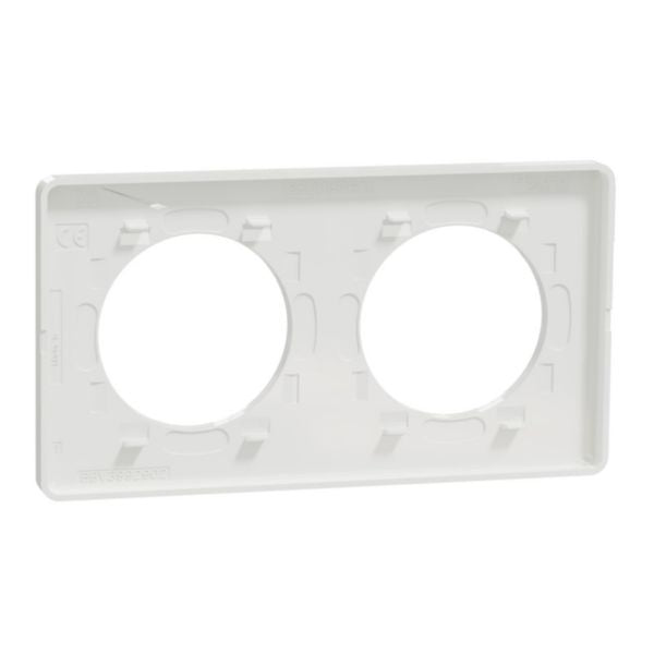 NF ODACE TOUCH white plate 2 horizontal or vertical positions l. 156 x depth 10 mm