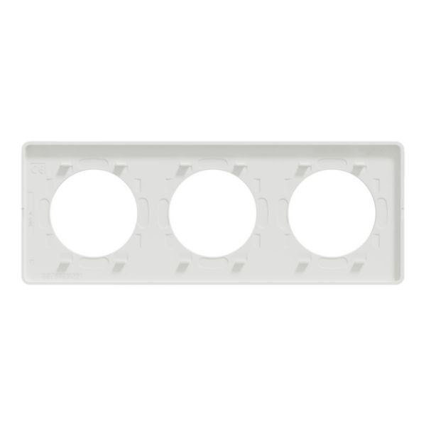 NF ODACE TOUCH white plate 3 horizontal or vertical positions l. 227 x depth 10 mm