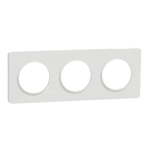 NF ODACE TOUCH white plate 3 horizontal or vertical positions l. 227 x depth 10 mm