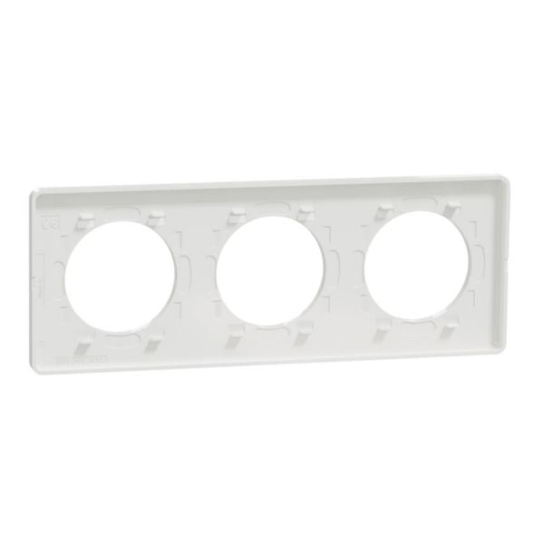 NF ODACE TOUCH white plate 3 horizontal or vertical positions l. 227 x depth 10 mm