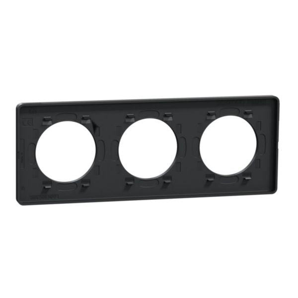 ODACE TOUCH PLAQUE ANTHRACITE 3 P