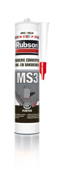 Mastic d'étanchéité et de collage MS3 gris pour éléments métalliques cartouche de 280 ml