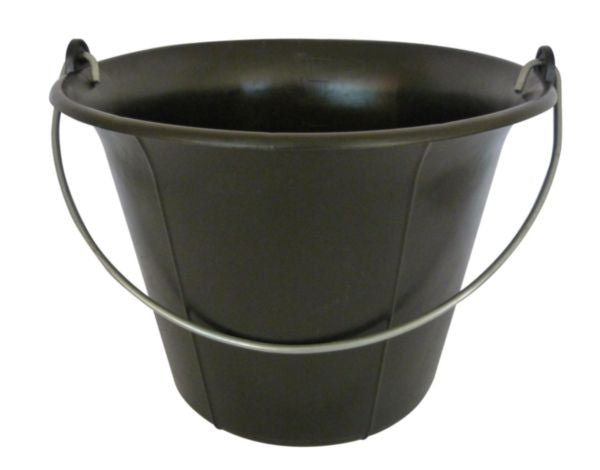 Black plastic bucket 11 L