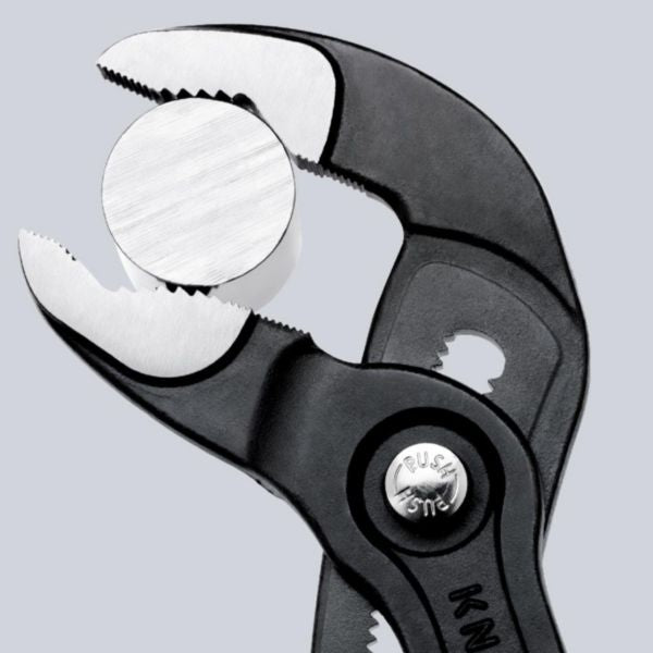 KNIPEX COBRA® multigrip pliers, grey atramentized 180 mm