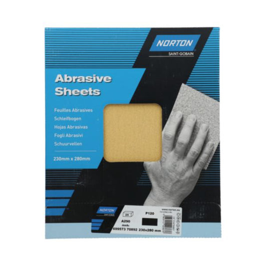 Feuilles de ponçage anti-encrassant G120 x25