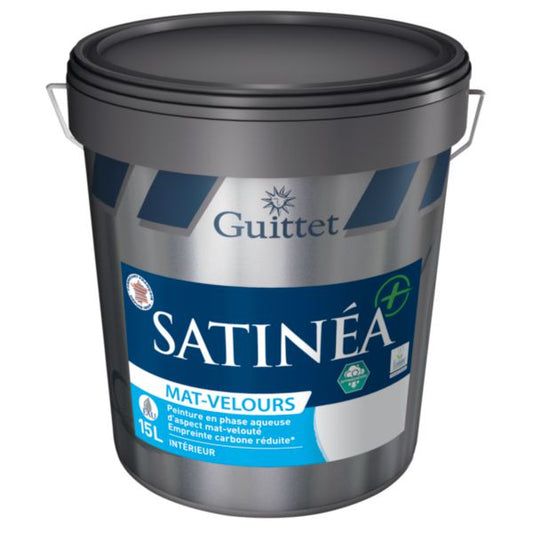 Peinture mat velours acrylique intérieur SATINEA+ 15 L