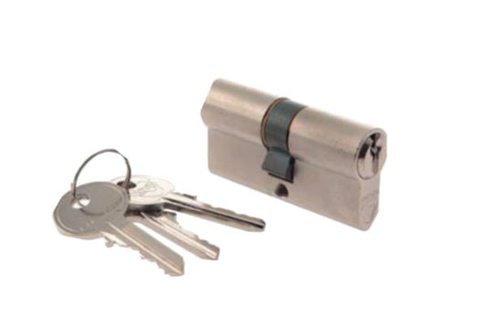 Double cylinder F3 5G 30x60 nickel-plated 3 keys