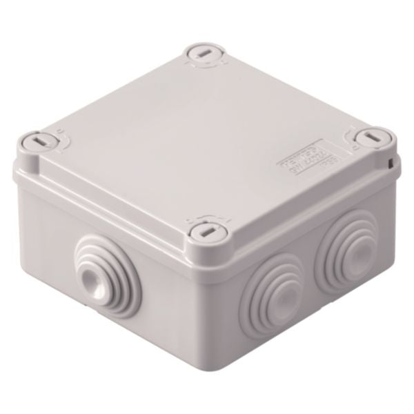 Junction box with low cover and 1/4 turn screws D 100X100X50