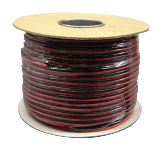 Black and red PVC speaker cable Ø 0.25 mm 100 ml