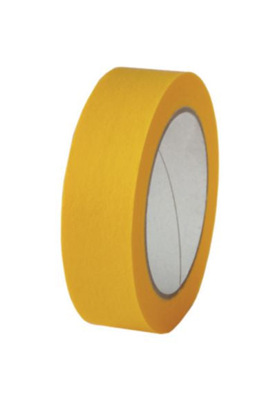 Rouleau adhésif de masquage haute précision jaune L. 50 x l. 25 mm