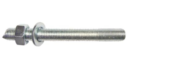 TXTF threaded rod Ø 12 x 160 mm with nut and washer - 6 pieces