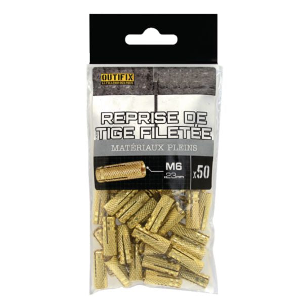 DLT M6x23mm Threaded Rod Resumption Kit - 50 Pieces