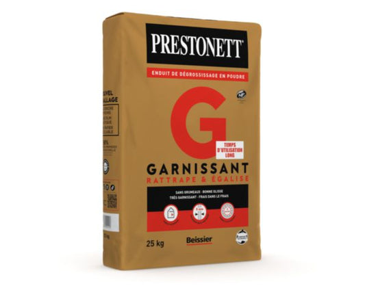 Enduit dégrossissant en poudre PRESTONETT G blanc sac de 25kg