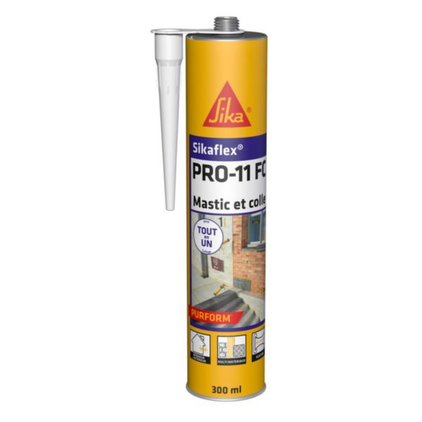 Mastic colle polyuréthane SIKAFLEX PRO 11 FC PurForm marron cartouche de 300 ml