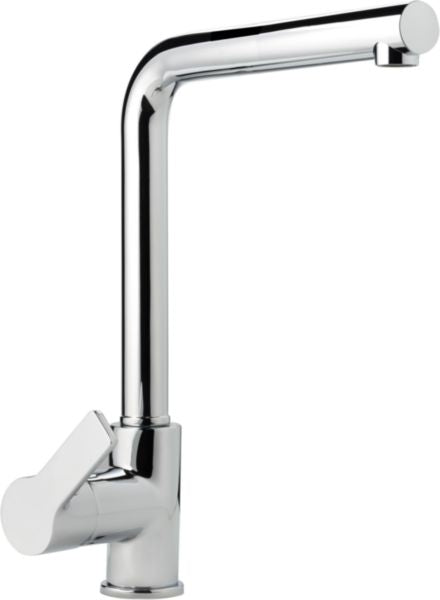 DESIGN chrome sink mixer with swivel spout L. 18.5 x H. 30 cm