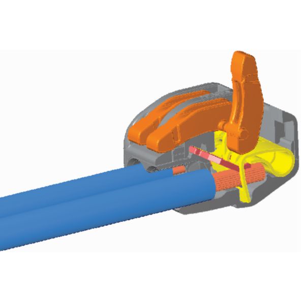 Flexible or rigid wire branch terminal ® section 0.08 to 4 mm² 3 wires box of 50 PCE