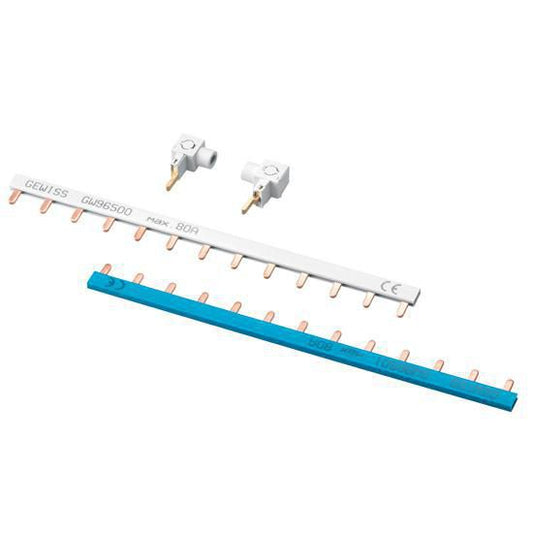 Connection kit 2 single-pole combs 63 A + 2 terminals 13 modules