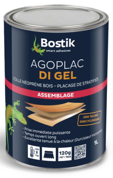 Colle bois AGOPLAC DI GEL 1 L