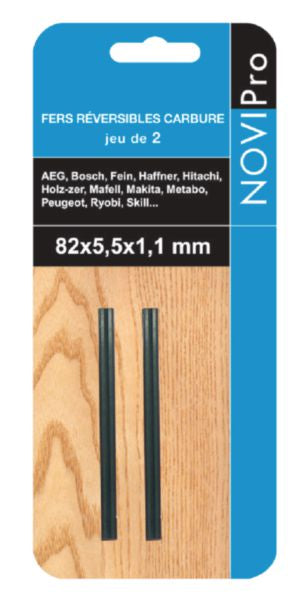 Planer iron L. 82 x W. 5.5 x H. 1.1 mm box of 2 pieces