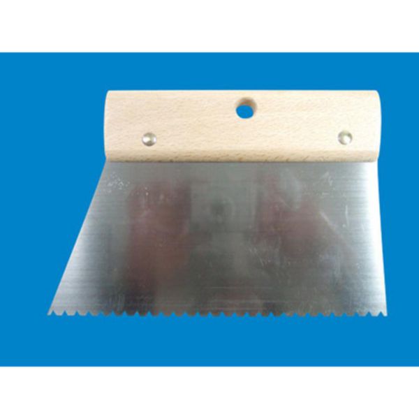 Couteau à colle parquet TKB-B3 denture en trapèze l. 20 cm consommation 550 à 650 g / m2