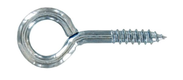 Galvanized steel screw eyebolt ø 4 x L. 30 mm bag of 6 pieces