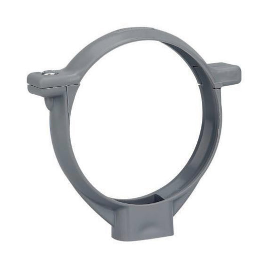 Polypropylene fixing collar Ø 100 mm gray