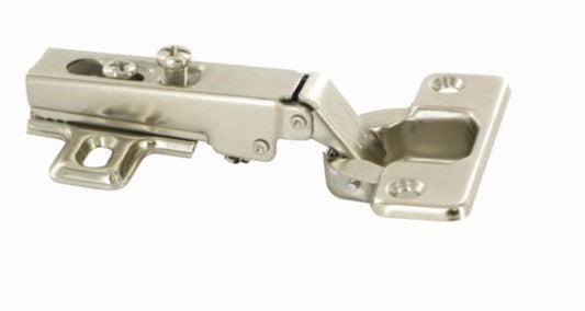 Invisible hinge in nickel-plated steel 110° straight arm ø 35 mm - 2 pieces