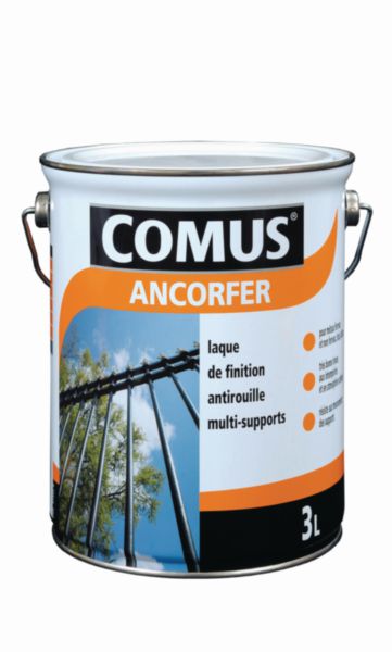 ANCORFER ® glycero anti-rust paint, glossy white, 3 L pot