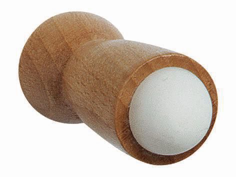 Beech wood wall door stop l. 80 mm