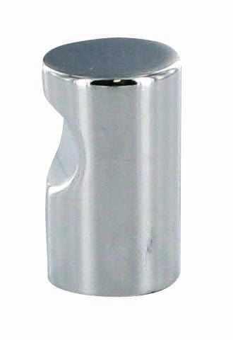 Chrome-plated zamak pull knob ø 18 mm