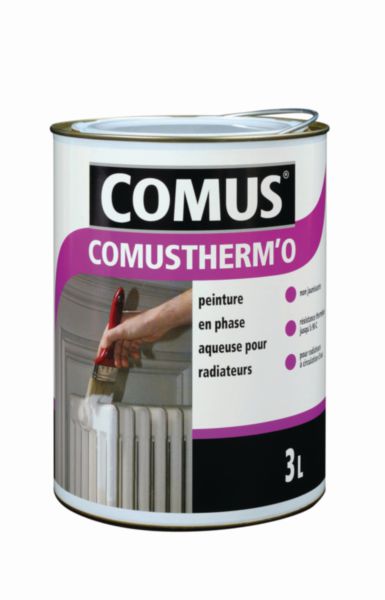THERM'O® water-based radiator paint satin white 0.75 L pot