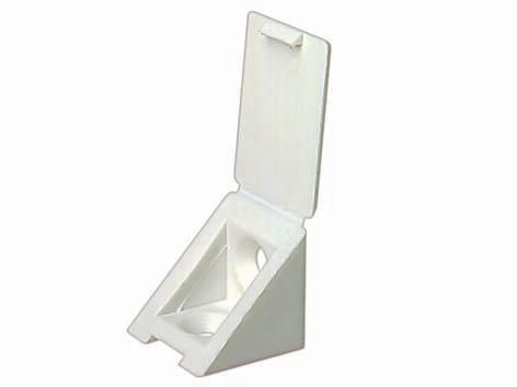 Tack'ecker large white assembly bracket h. 25 x l. 42 x L. 25 mm - 50 pieces