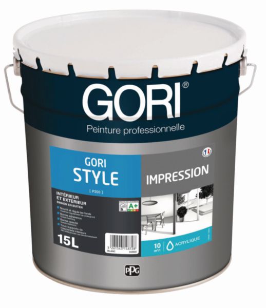 Impression acrylique NF GORISTYLE Blanc Calibré 15 L