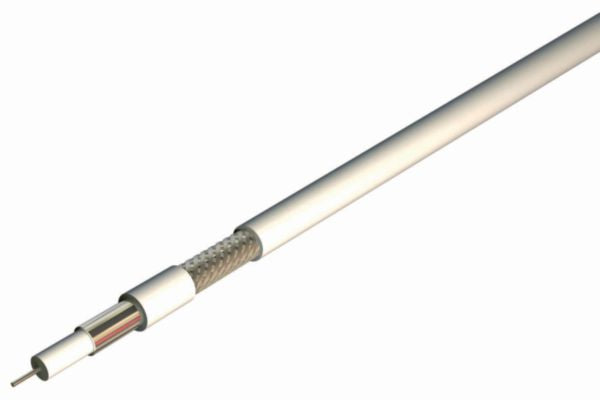 TV coaxial cable 17 VATC C2RM white Ø 6.8 mm 25 ml